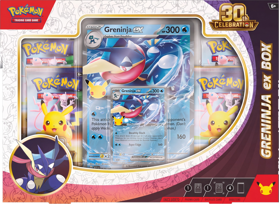 Pokémon 30th Anniversary Greninja ex Box