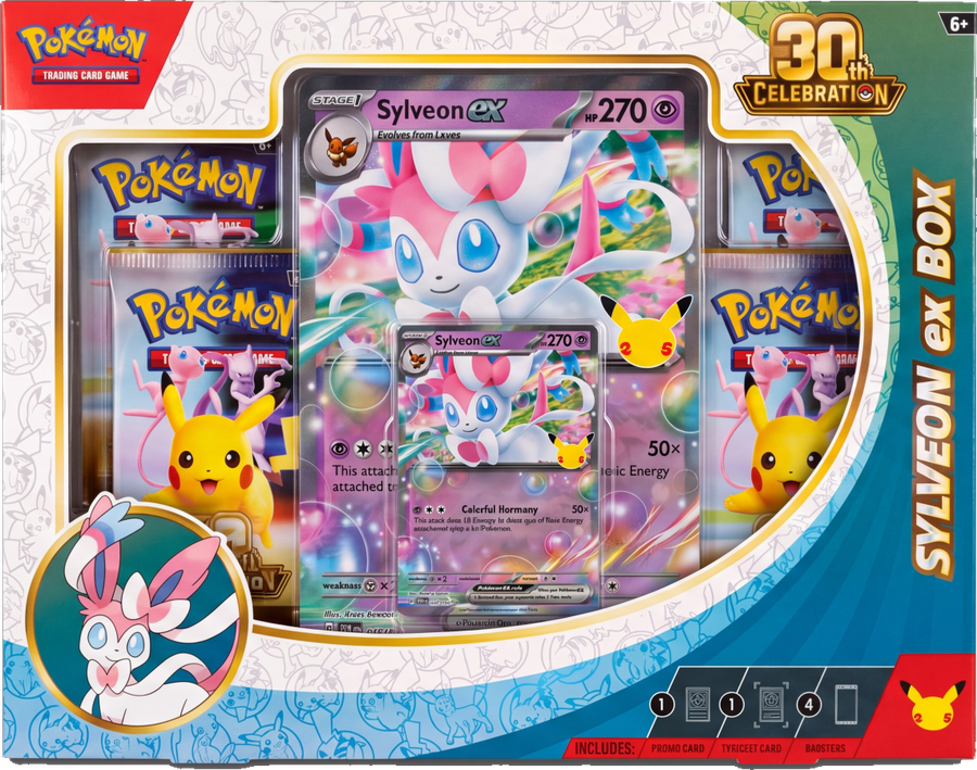 Pokémon 30th Anniversary Sylveon ex Box
