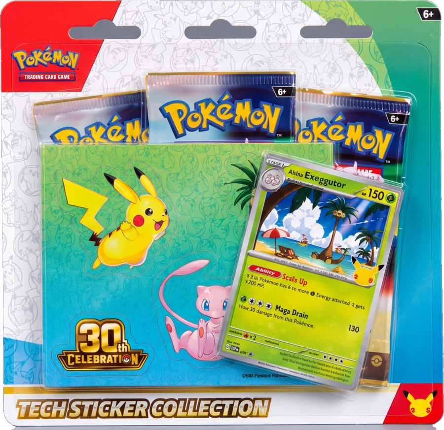 Pokémon 30th Anniversary Tech Sticker Collection