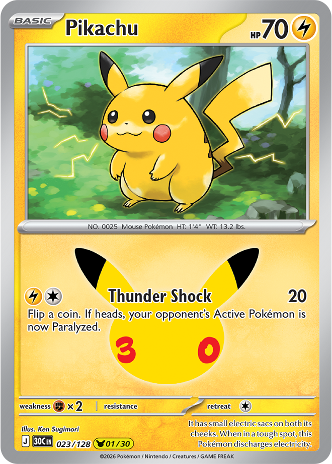2026 Remaster Pikachu Card